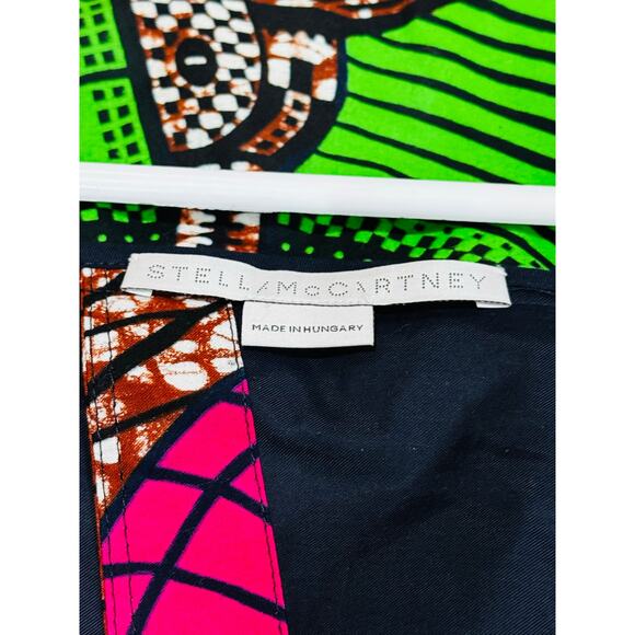 Stella McCartney Patterned Gabrielle mini dress cut out back sz IT 46 / US 12 - Picture 9 of 15